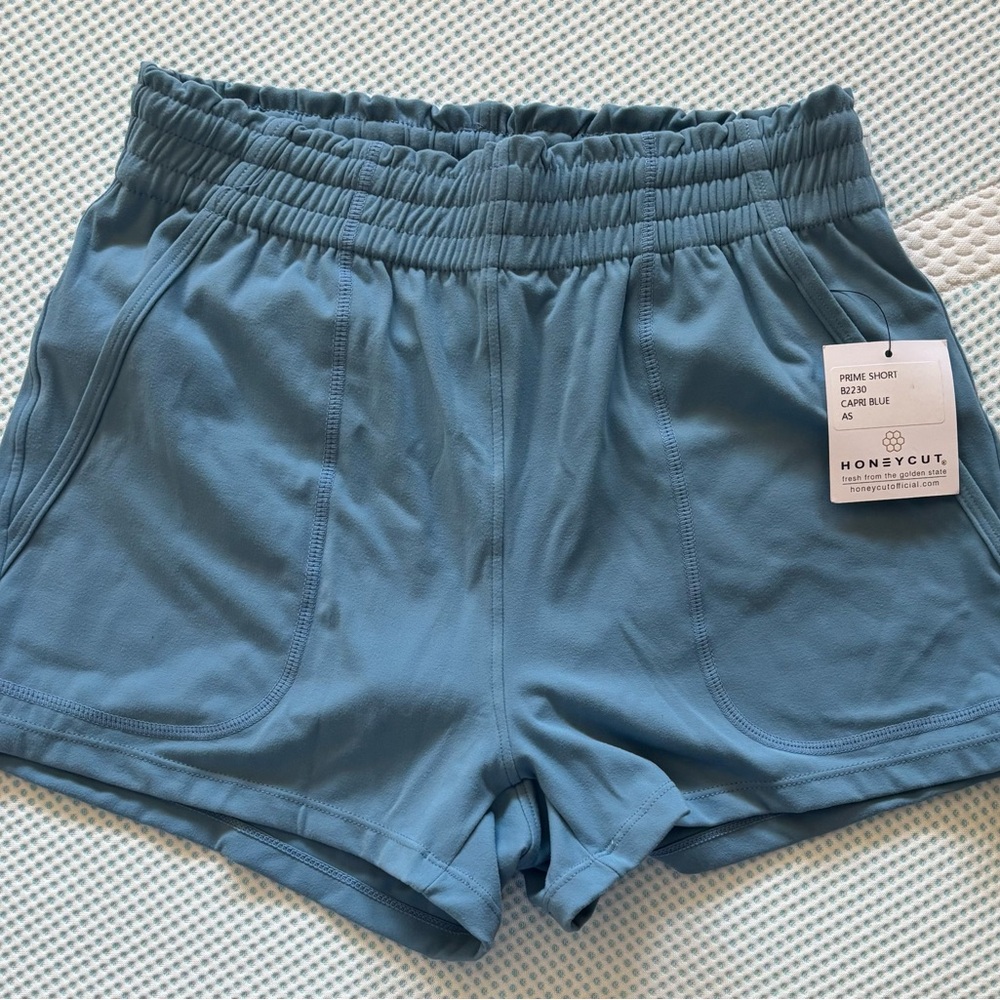 NWT Women's Blue Athletic/Dance Shorts